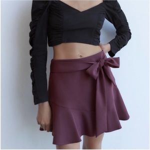 Zara Bow Trim Skort
